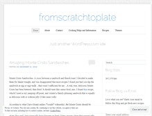 Tablet Screenshot of fromscratchtoplate.com